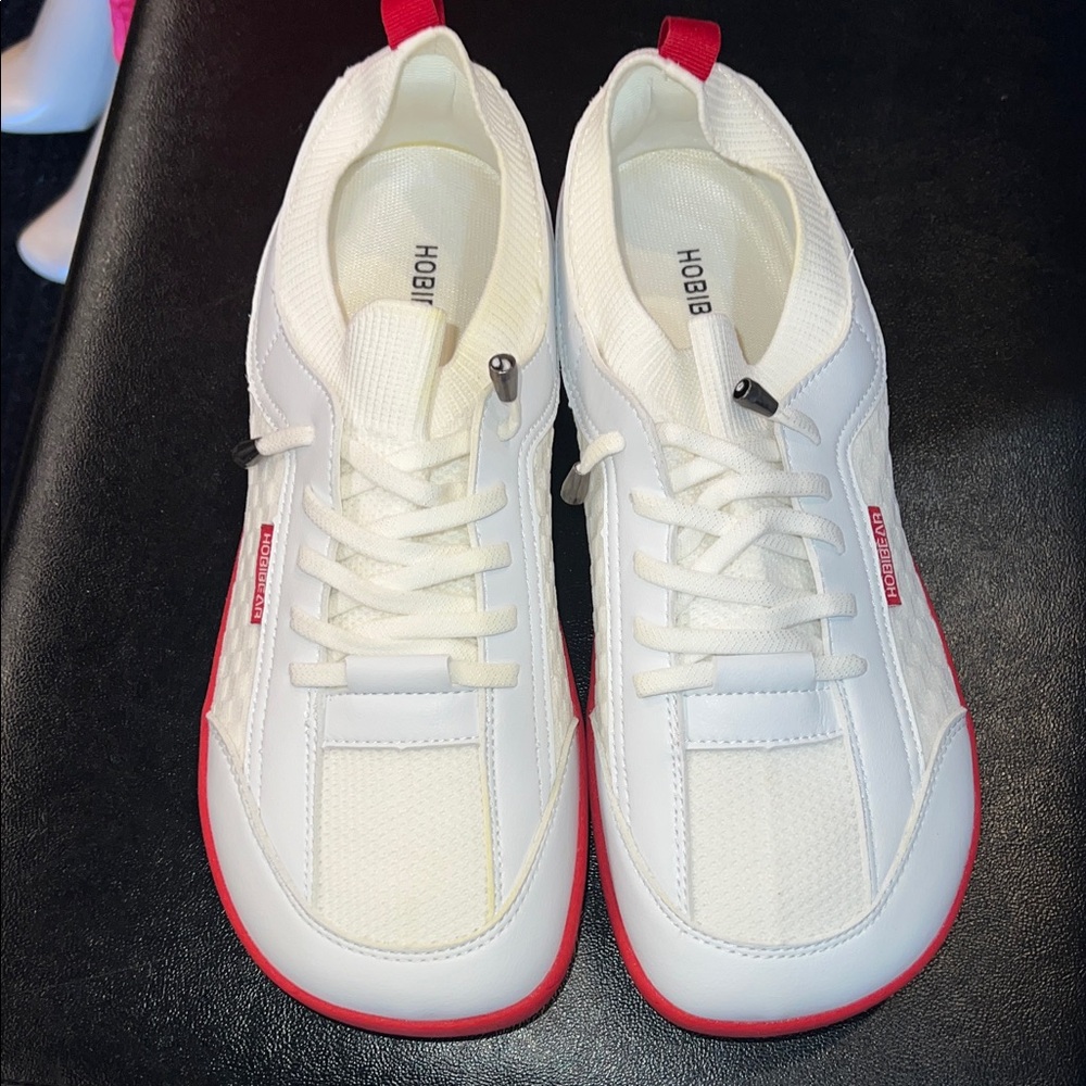 Hobie White and Red Casual Sneakers